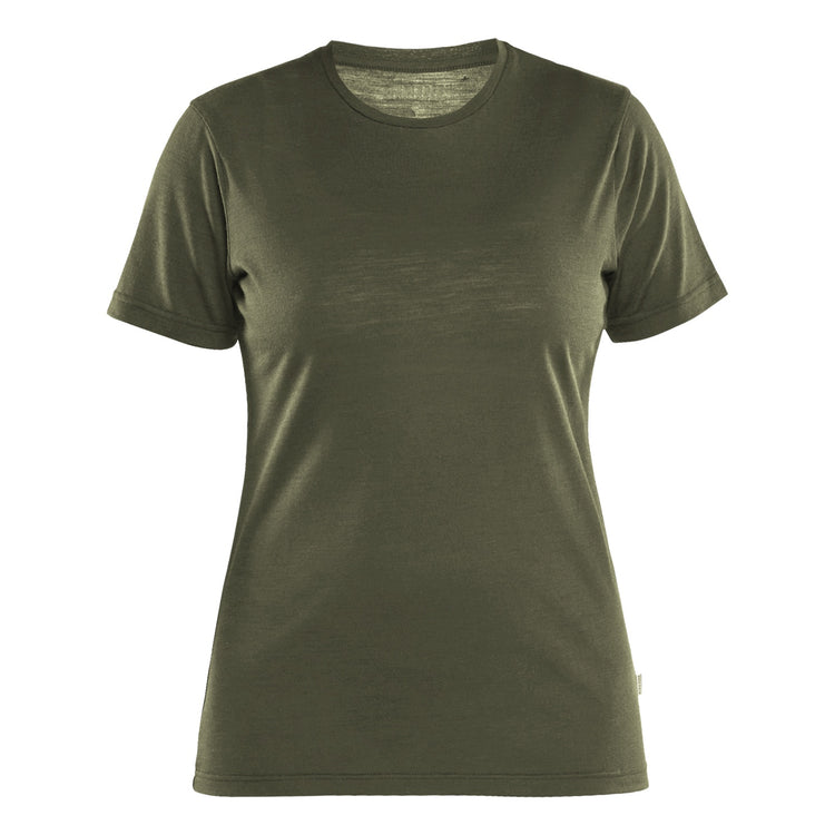 Blaklader BLAKLADER 35371743 Women's Merino Wool T Shirt Short Sleeve Work T-Shirt WOMEN - 85% Merino Wool - 353717434209