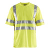 Blaklader BLAKLADER 34131009 Hi Vis T shirt Hi Vis Reflective Short Sleeve Work T-Shirt MEN - 100% Polyester - 341310093300