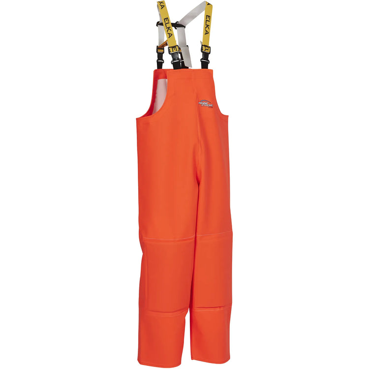 ELKA Rainwear - Fishing Xtreme Bib & Brace with knee patch - Fluorescent Orange