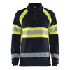 Blaklader BLAKLADER 34381741 Multinorm Long sleeved Polo Hi Vis Reflective Long Sleeve Work Polo MEN - Flame Retardant - 343817418933