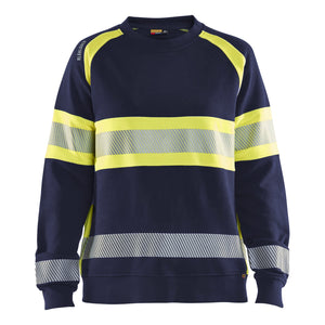 Blaklader BLAKLADER 34091158 Hi Vis Reflective Sweatshirt WOMEN - 100% Cotton - 340911588933
