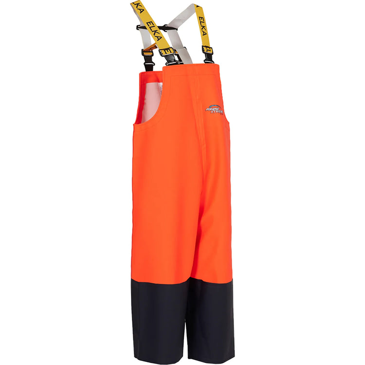 ELKA Rainwear - Fishing Xtreme Bib & Brace junior - Fluorescent Orange/Navy