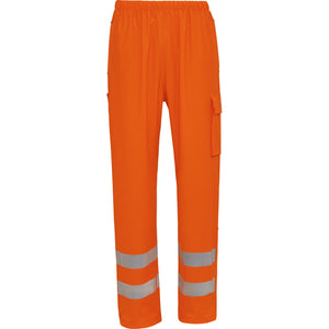 ELKA Rainwear - Securetech Multinorm visible PU Waist Trousers - Fluorescent Orange