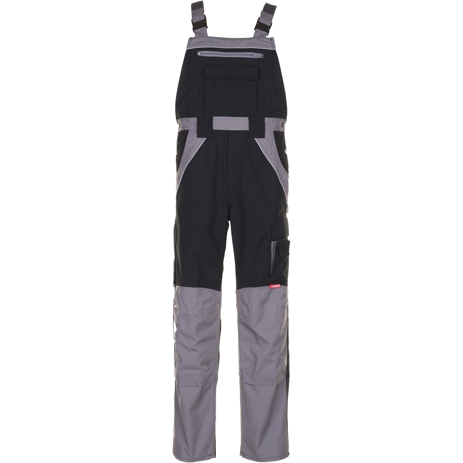 Planam Plaline Dungarees black/zinc - Main
