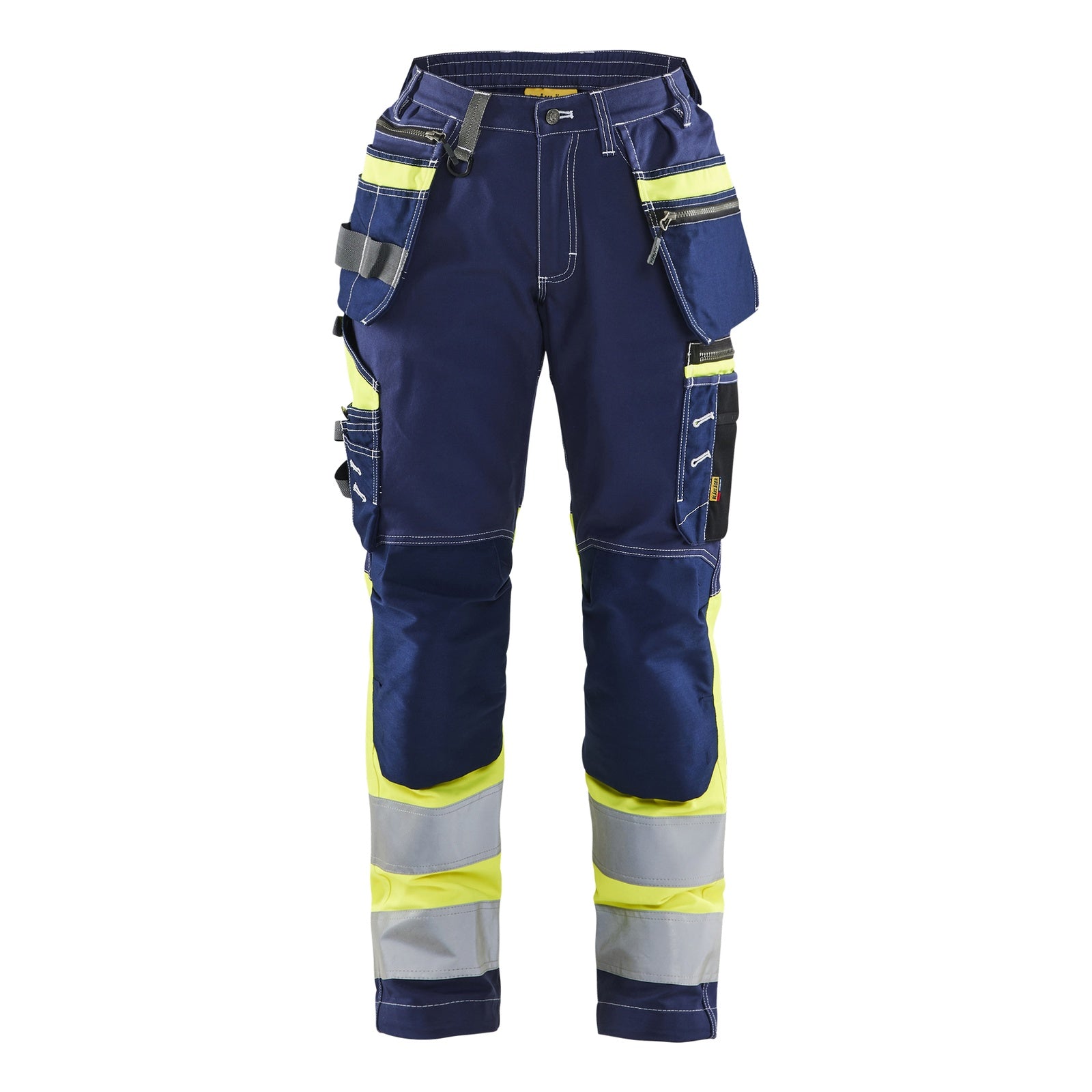 Blaklader BLAKLADER 71961370 | Women's Hi vis Trousers with Stretch Hi Vis Reflective Work Trousers Women - 100% Cotton - 719613708833