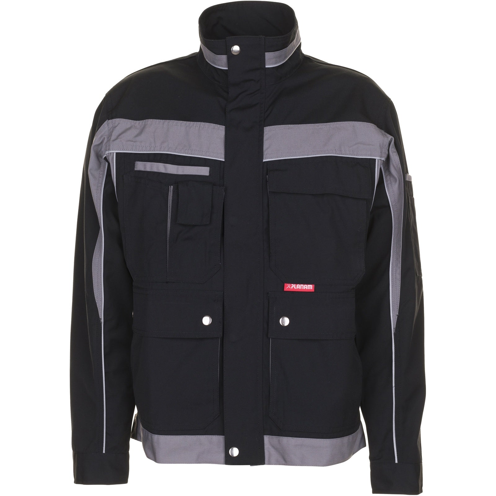 Planam Plaline Waisted Jacket black/zinc - Main