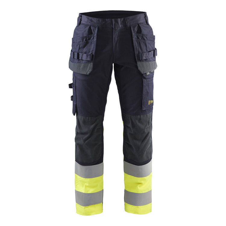 Blaklader BLAKLADER 14871512 Multinorm Inherent trousers with stretch Hi Vis Reflective Work Trousers Men - Ripstop Fabric - 148715128933