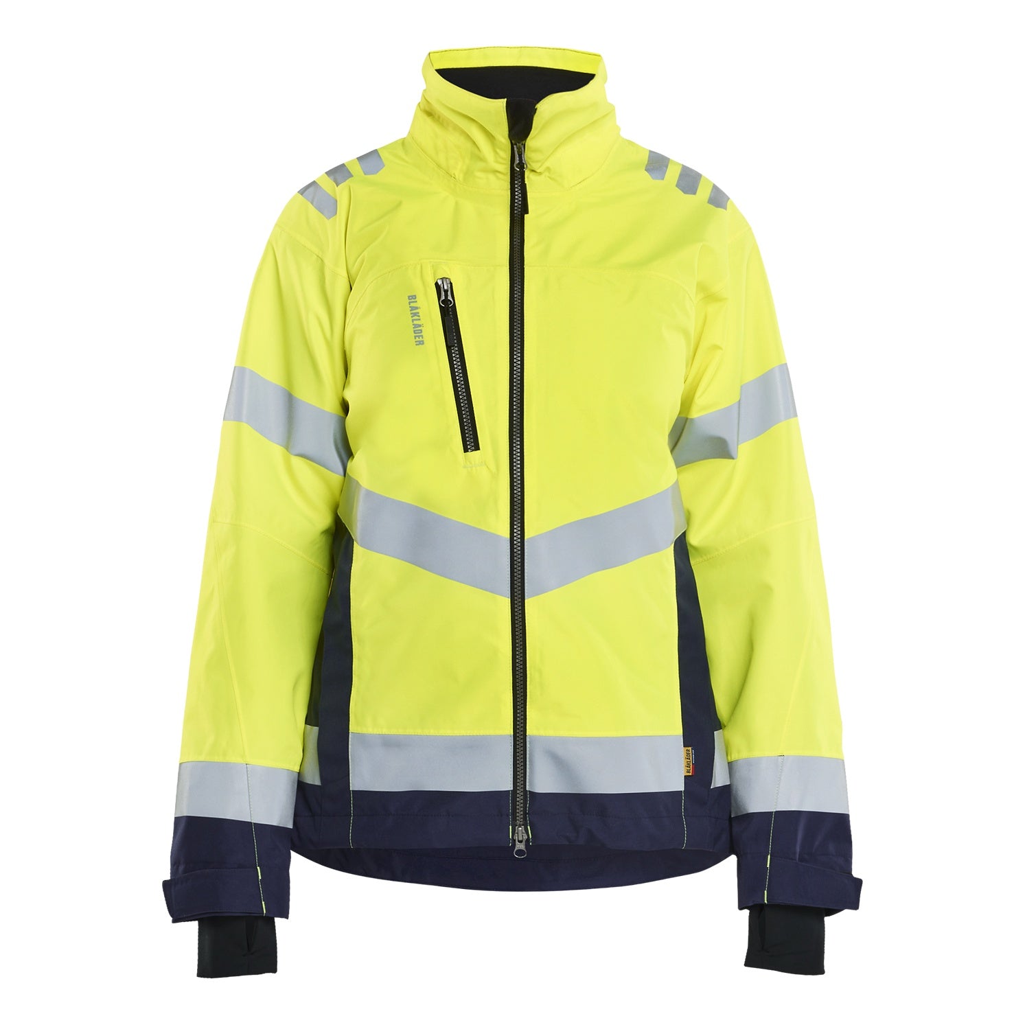Blaklader BLAKLADER 47611977 Women's Hi Vis Shell Jacket Hi Vis Reflective Shell Work Jacket WOMEN - Waterproof - 476119773389