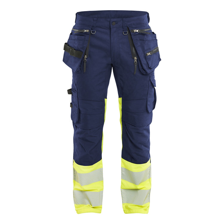 Blaklader BLAKLADER 11301149 | Hi vis Trousers Stretch Hi Vis Reflective Work Trousers Men - Cordura Denim - 113011498933