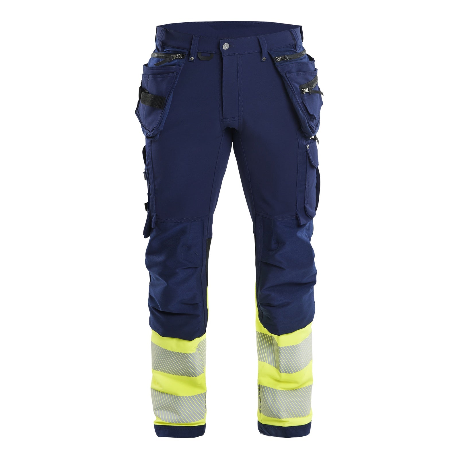 Blaklader BLAKLADER 19931642 Hi Vis 4 way stretch trousers Hi Vis Reflective Work Trousers Men - Water Repellent - 199316428933