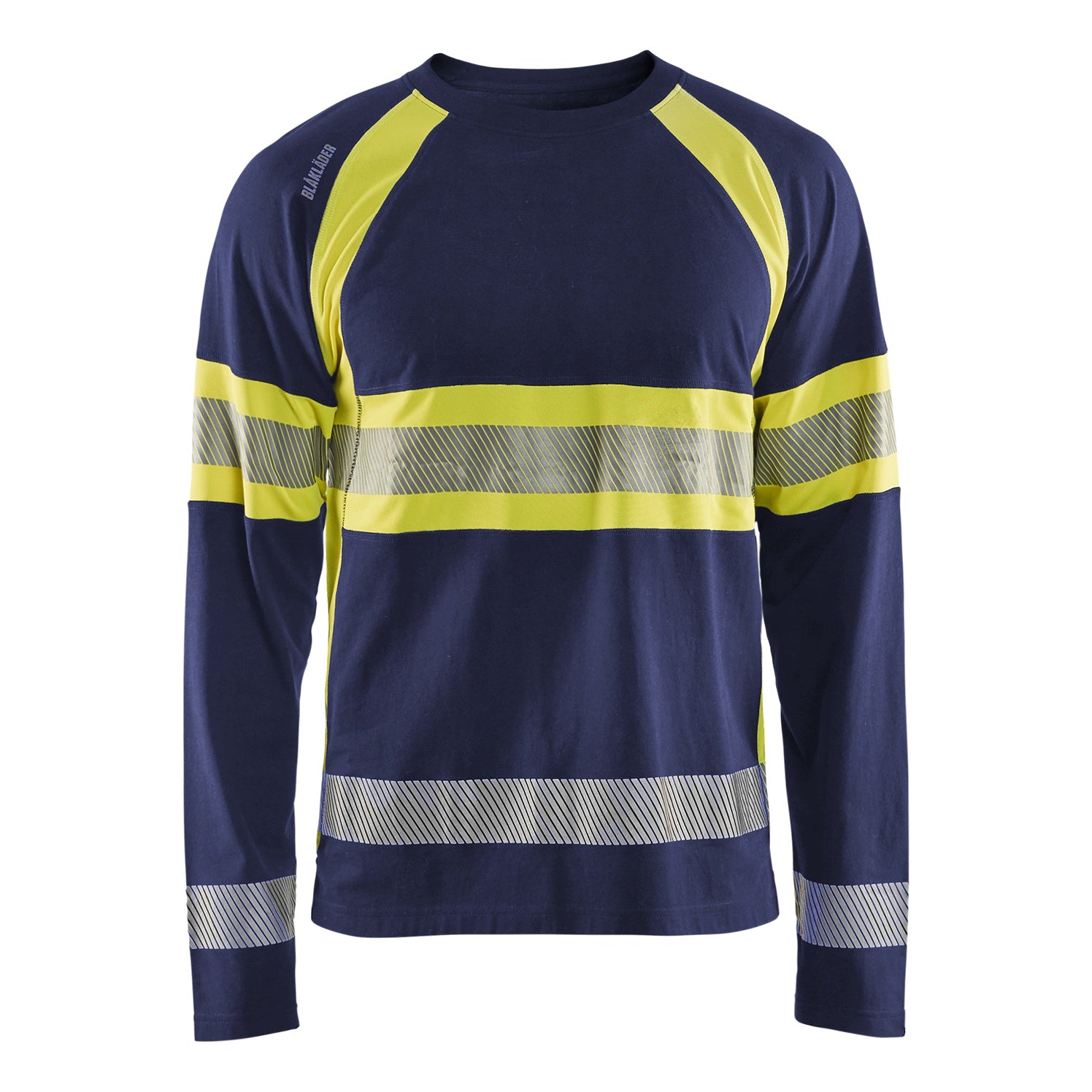 Blaklader BLAKLADER 35101030 Hi Vis Long Sleeved T Shirt Hi Vis Reflective Long Sleeve Work T-Shirt MEN - 100% Cotton - 351010308833