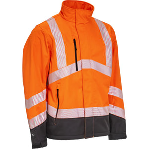 ELKA Rainwear - Visible Xtreme Softshell jacket - Fluorescent Orange/Black