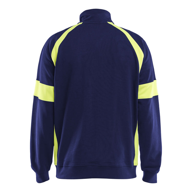 Blaklader BLAKLADER 35671158 Hi Vis Reflective Full Zip Work Sweatshirt MEN - 100% Cotton - 356711588933_2