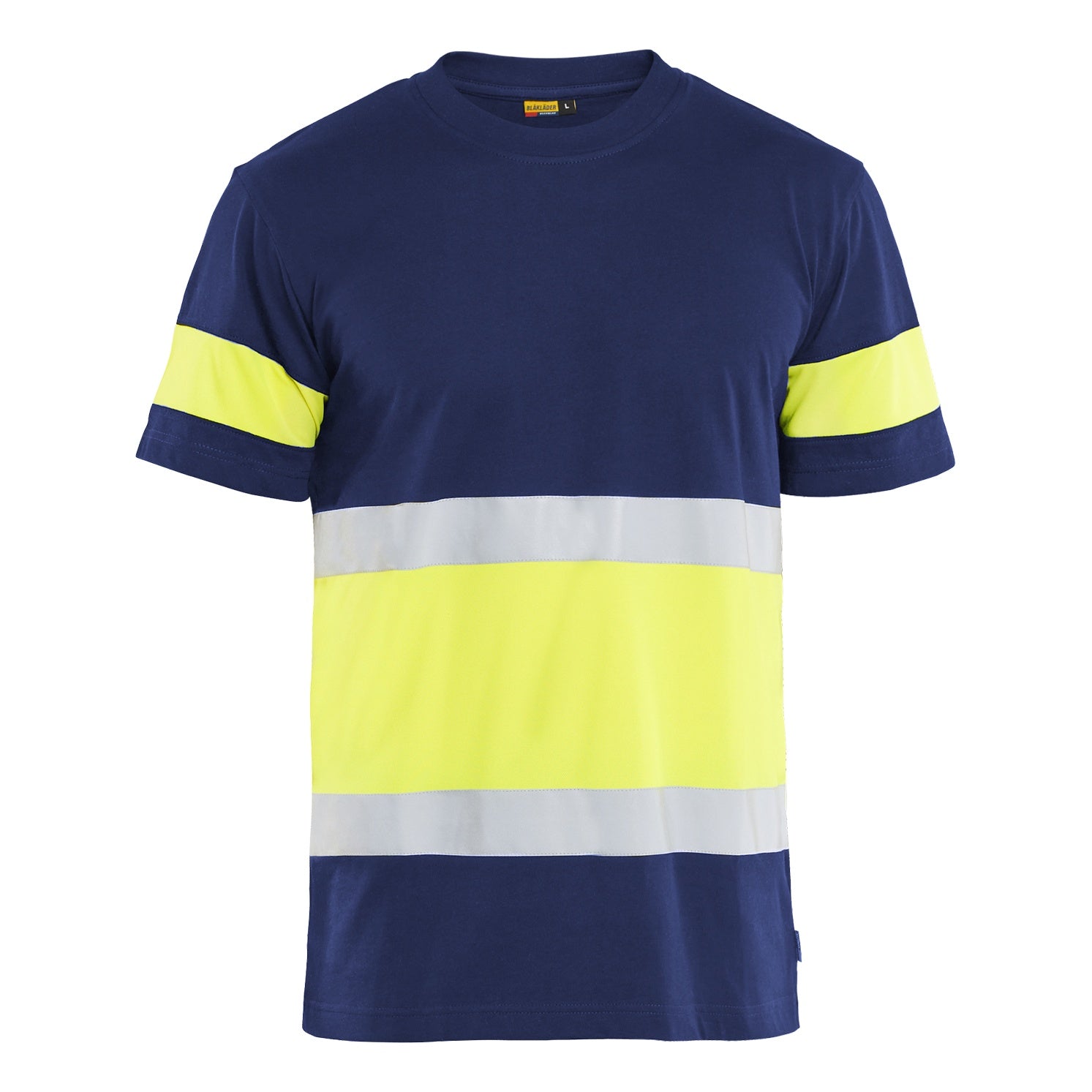 Blaklader BLAKLADER 33871030 Hi Vis T shirt Hi Vis Reflective Short Sleeve Work T-Shirt MEN - 100% Cotton - 338710308833