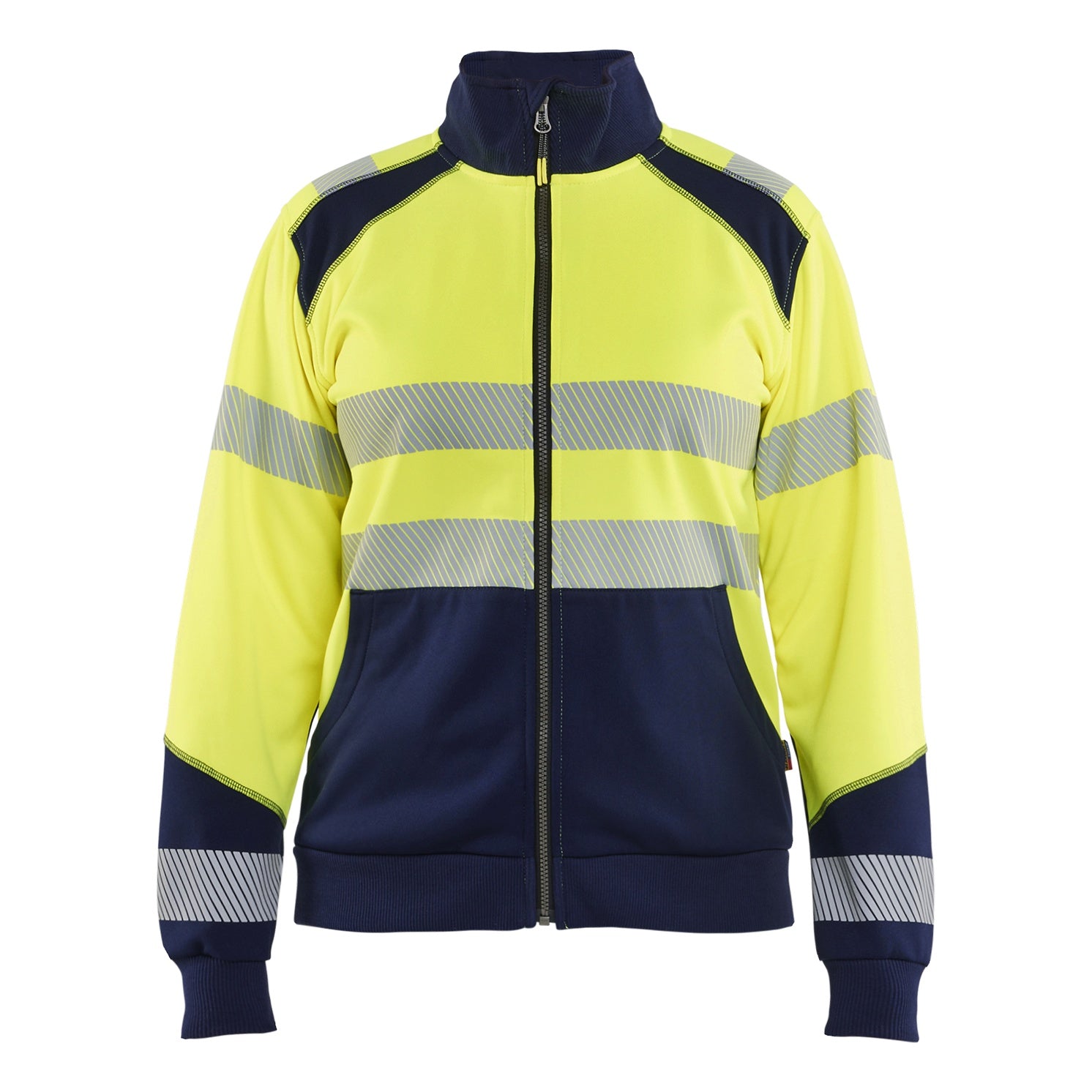 Blaklader BLAKLADER 35082528 Hi Vis Reflective Half-zip Work Sweatshirt WOMEN - Brushed Inside - 350825283389