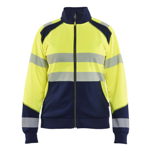 Blaklader BLAKLADER 35082528 Hi Vis Reflective Half-zip Work Sweatshirt WOMEN - Brushed Inside - 350825283389