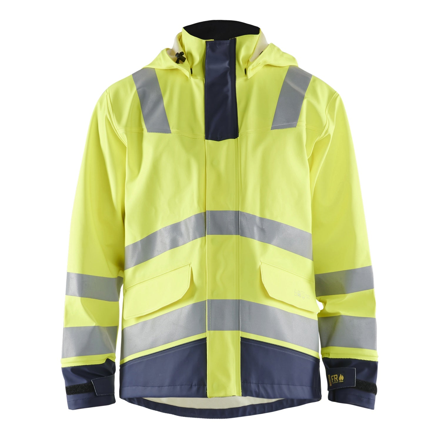 Blaklader BLAKLADER 43132022 Multinorm raincoat Level 2 Hi Vis Reflective Rain Jacket MEN - Water Repellent - 431320223389