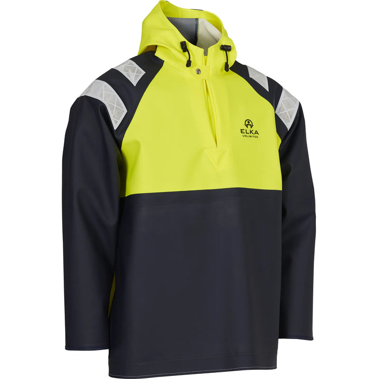 ELKA Rainwear - Unlimited Smock - Fluorescent Yellow/Navy
