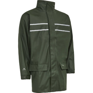 ELKA Rainwear - Dry Zone D-Lux PU Rain Jacket with extra length - Olive