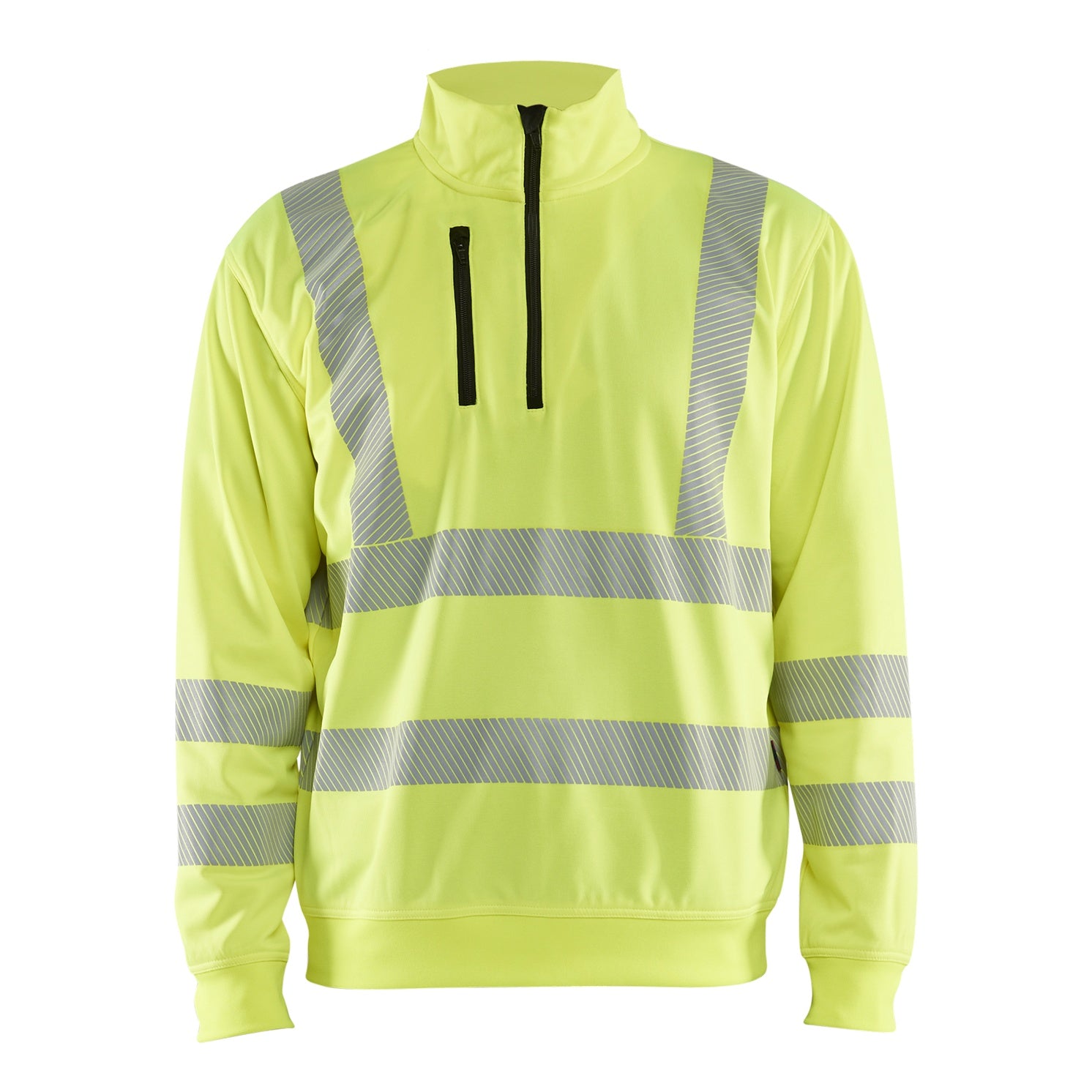 Blaklader BLAKLADER 35642538 Hi Vis Reflective Half-zip Work Sweatshirt MEN - Breathable - 356425383300