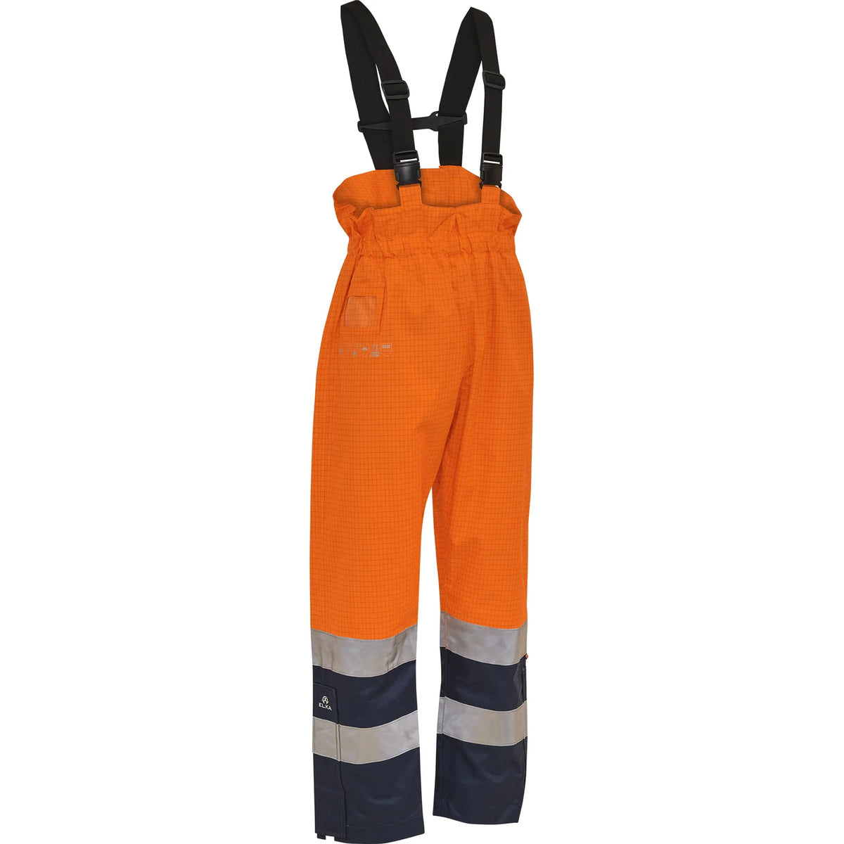 ELKA Rainwear - Securetech Multinorm Bib & Brace - Fluorescent Orange/Navy