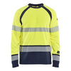 Blaklader BLAKLADER 34361737 Long sleeved T shirt Multinorm Hi Vis Reflective Long Sleeve Work T-Shirt MEN - Flame Retardant - 343617373389