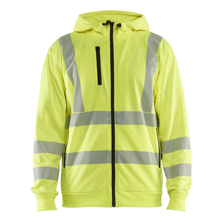 Blaklader BLAKLADER 35652538 Hi Vis Hoodie Full Zip Hi Vis Reflective Hoodie Work Sweatshirt MEN - Breathable - 356525383300