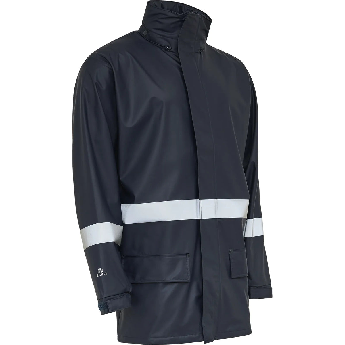 ELKA Rainwear - Securetech Multinorm Pu Jacket with reflective tape - Navy