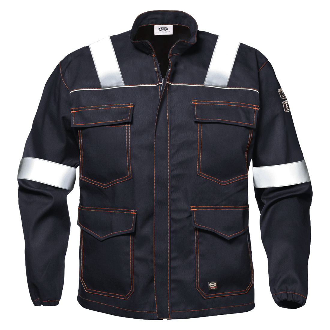 Sir Safety SIR SAFETY POLYTECH WITH BANDS Hi Vis Reflective Work Jacket MEN Safety Jacket - Flame Resistant - MC5764Q5