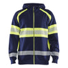 Blaklader BLAKLADER 35521158 Hi Vis Hoodie Hi Vis Reflective Hoodie Work Sweatshirt MEN - 100% Cotton - 355211588933