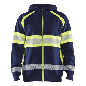 Blaklader BLAKLADER 35521158 Hi Vis Hoodie Hi Vis Reflective Hoodie Work Sweatshirt MEN - 100% Cotton - 355211588933