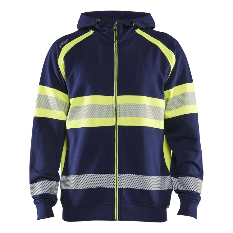 Blaklader BLAKLADER 35521158 Hi Vis Hoodie Hi Vis Reflective Hoodie Work Sweatshirt MEN - 100% Cotton - 355211588933