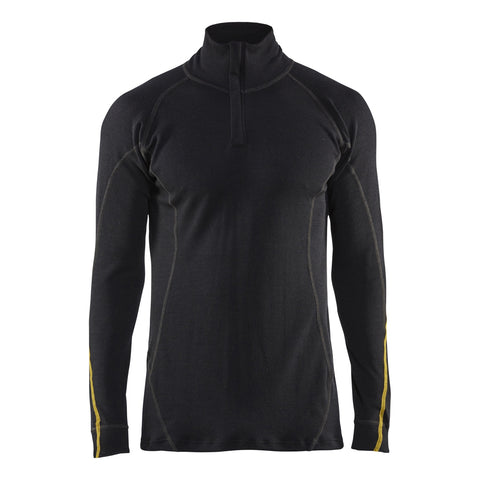 Blaklader 47961075 Flame resistant underwear top half zip, 68% merino wool - 479610759900