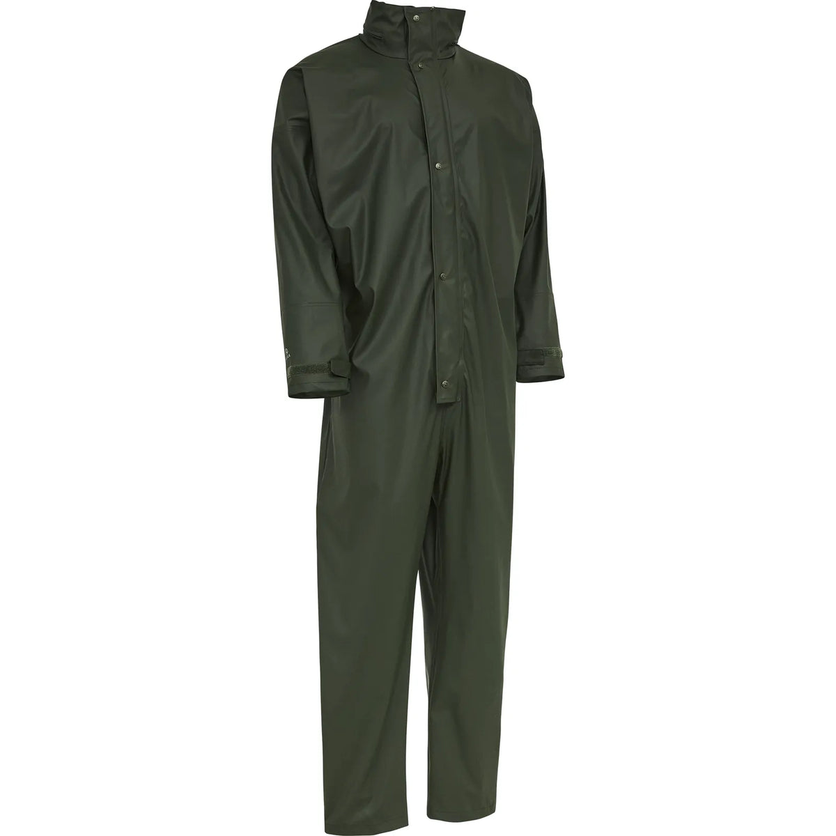 ELKA Rainwear - Dry Zone PU Coverall with hood - Olive
