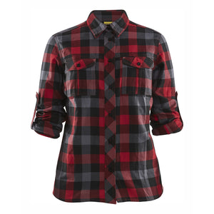 Blaklader BLAKLADER 32091152 Women's Flannel Shirt Long Sleeve Work Shirt WOMEN - 100% Cotton - 320911525699