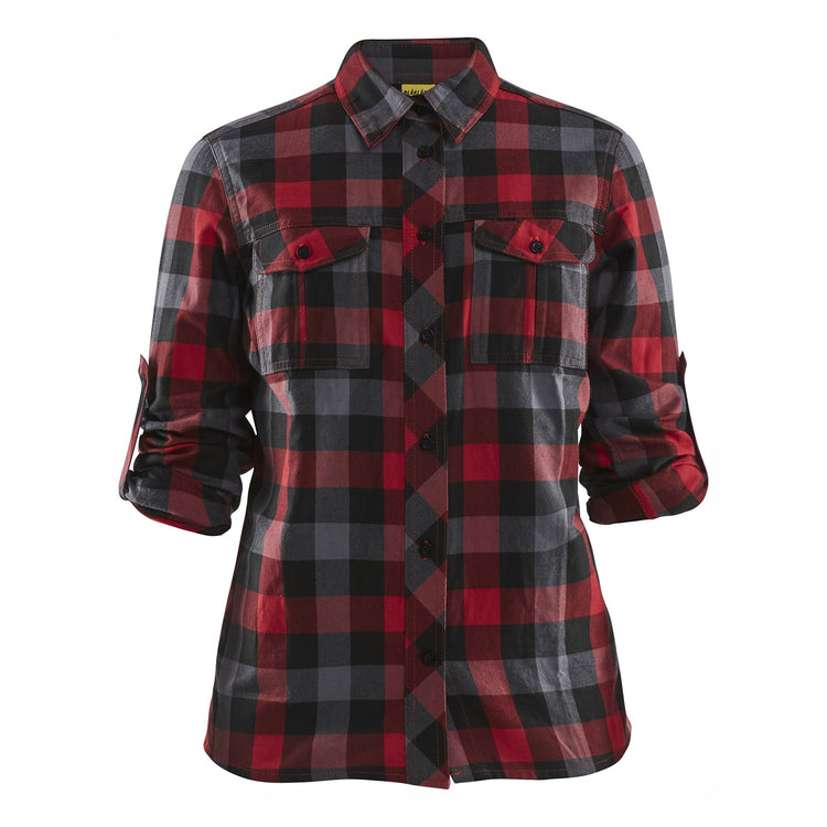 Blaklader BLAKLADER 32091152 Women's Flannel Shirt Long Sleeve Work Shirt WOMEN - 100% Cotton - 320911525699