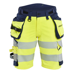 Blaklader BLAKLADER 70201648 | Women's Hi Vis shorts 4 way stretch Hi Vis Reflective Work Shorts Women - Double Weave - 702016483389