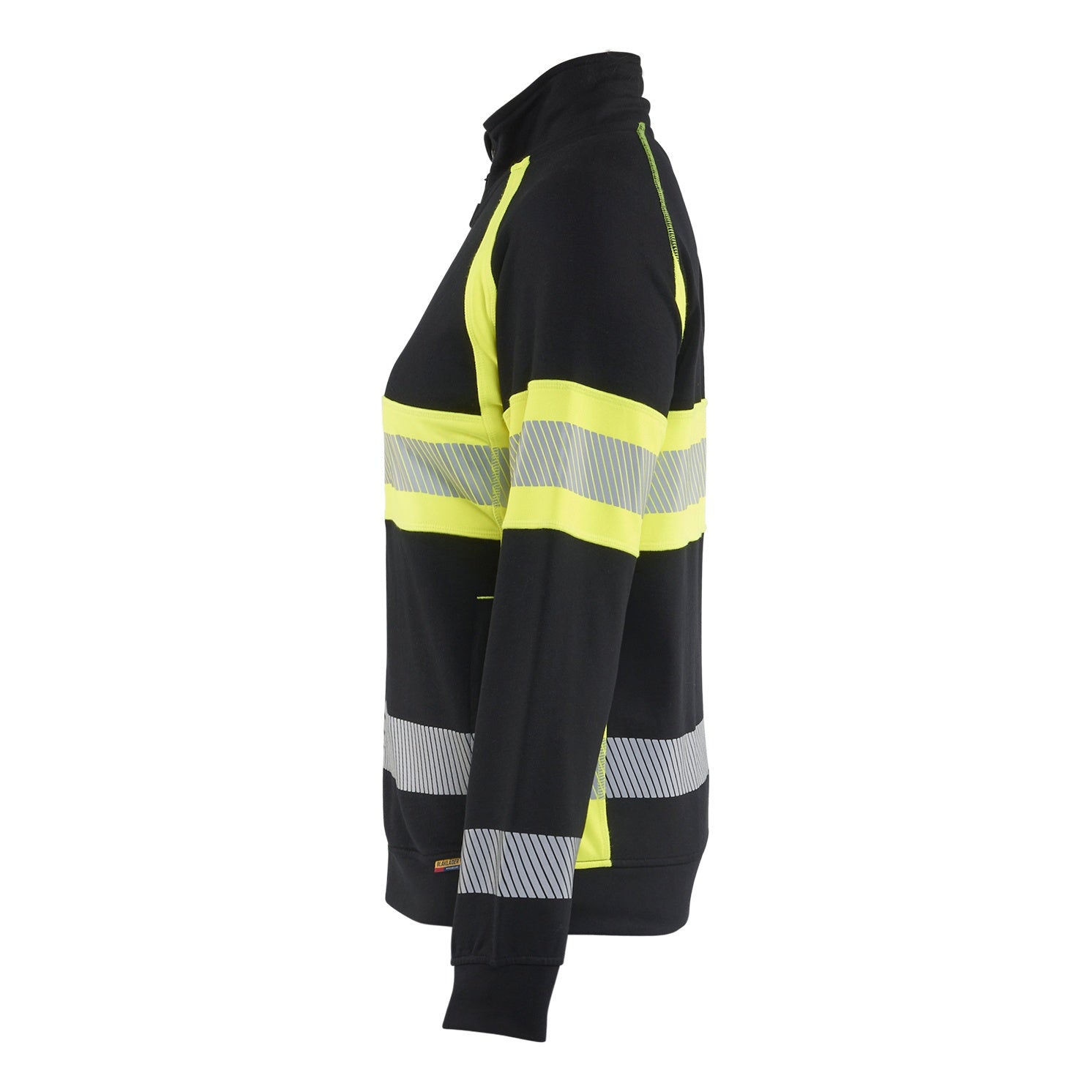 Blaklader BLAKLADER 35051158 Hi Vis Reflective Full-zip Work Sweatshirt WOMEN - 100% Cotton - 350511589933_CL