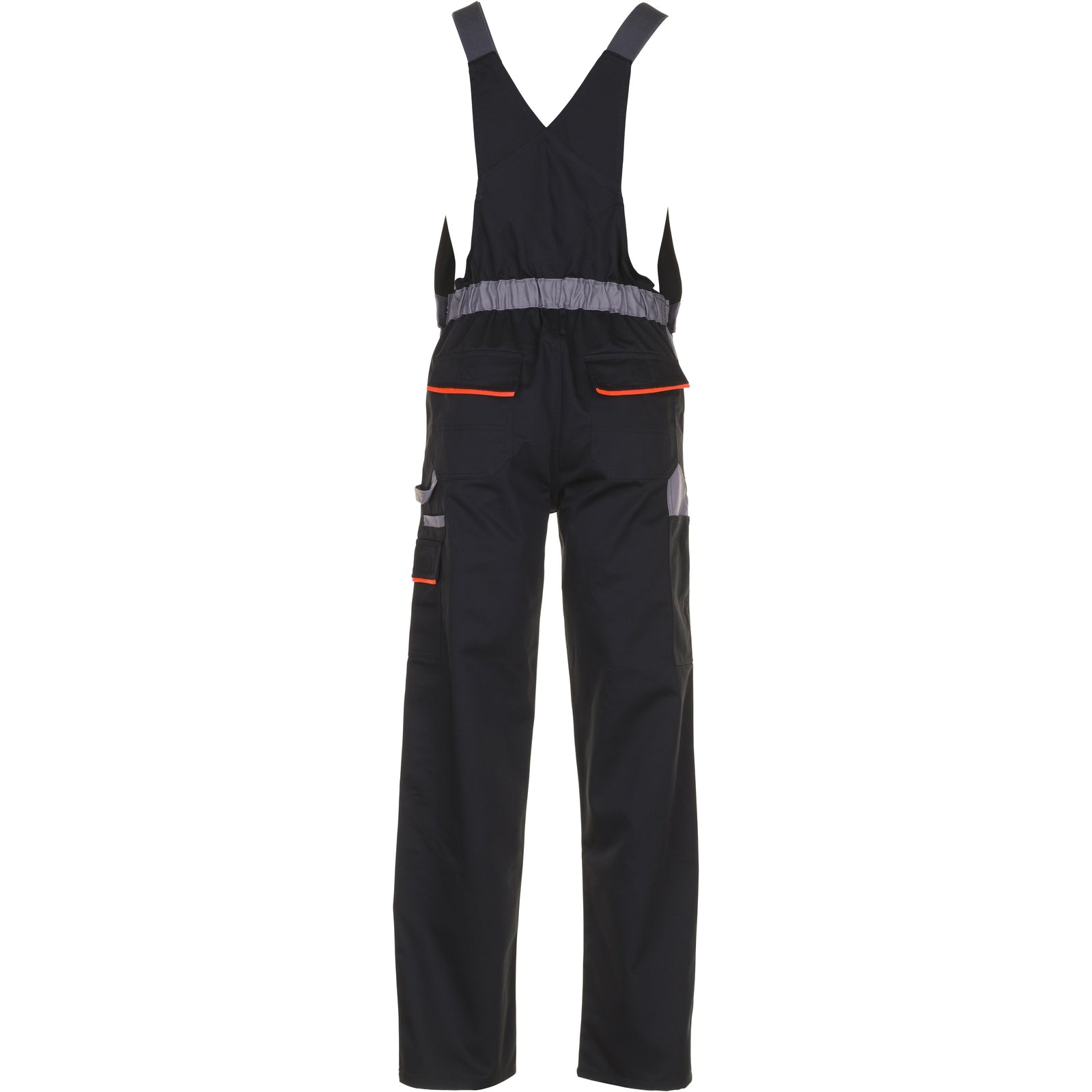 Planam Visline Dungarees black/orange/zinc - Model view 2