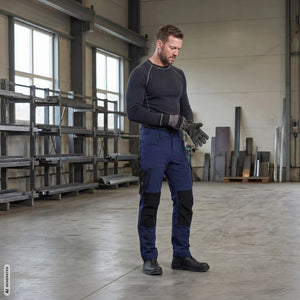 ELKA Rainwear - Working Xtreme Recycled Workwear Trousers - Navy/Black