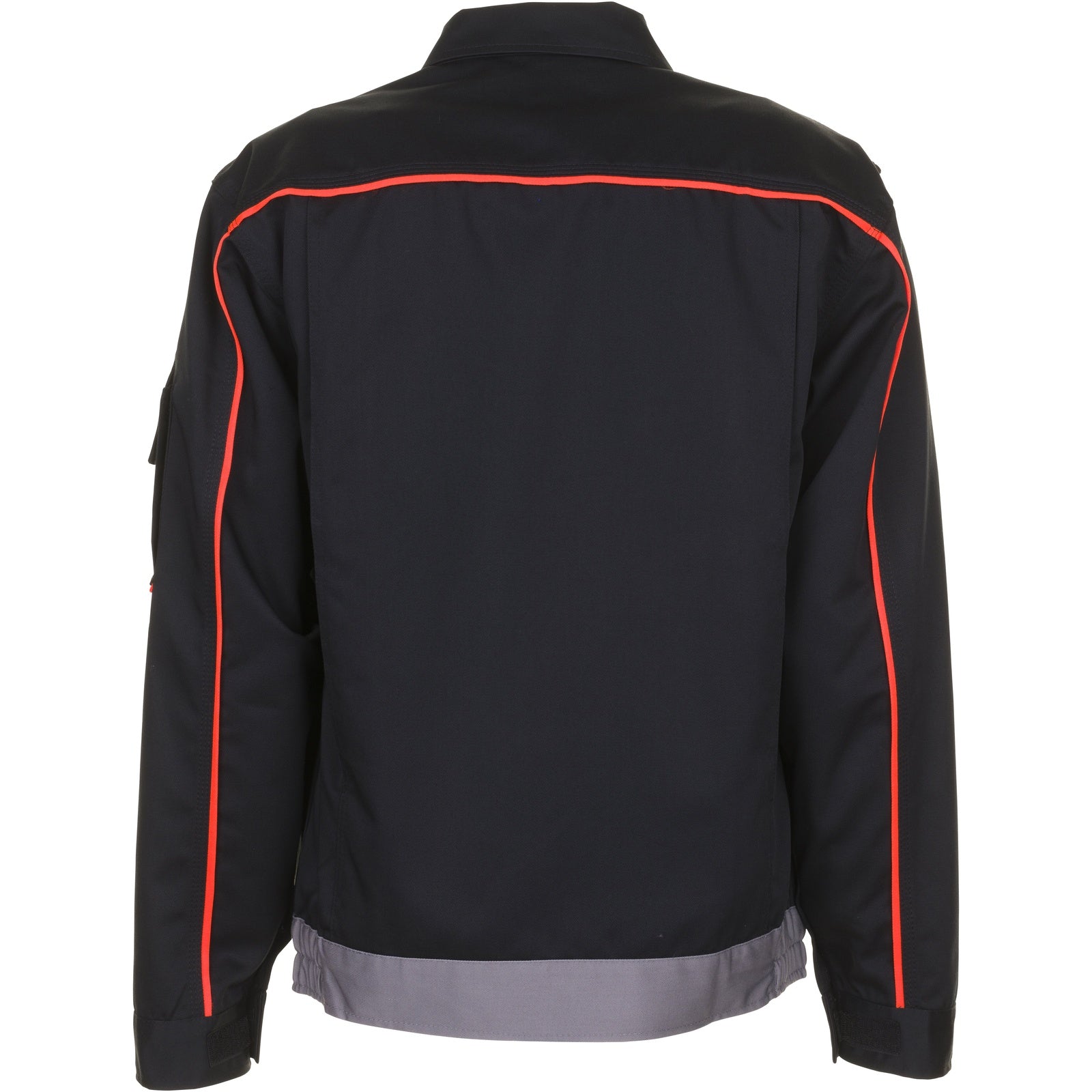 Planam Visline V2 Waisted Jacket black/orange/zinc - Model view 2