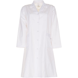 Planam Ladies Coat long sleeve pure white - Model view 1