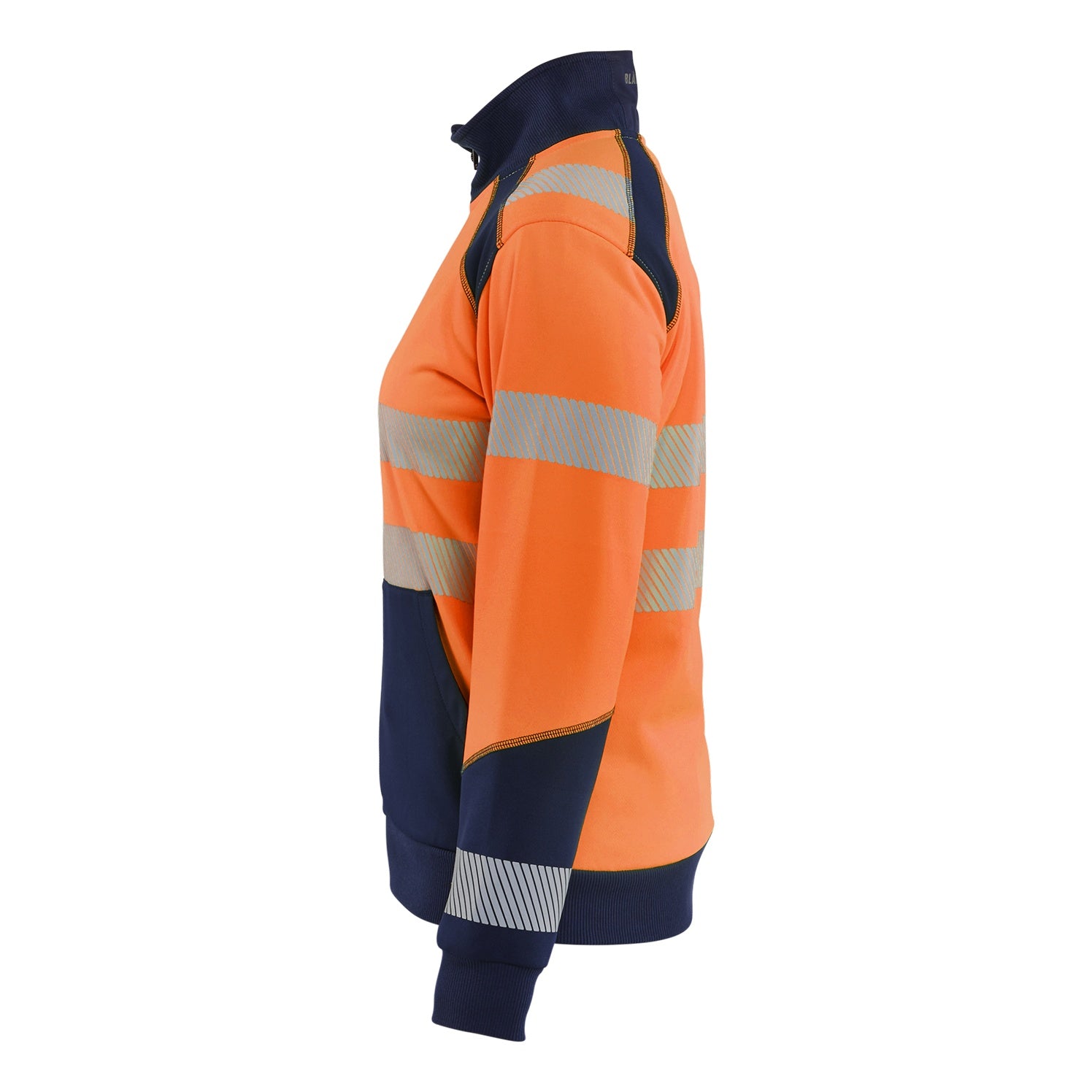 Blaklader BLAKLADER 35082528 Hi Vis Reflective Half-zip Work Sweatshirt WOMEN - Brushed Inside - 350825285389_CL