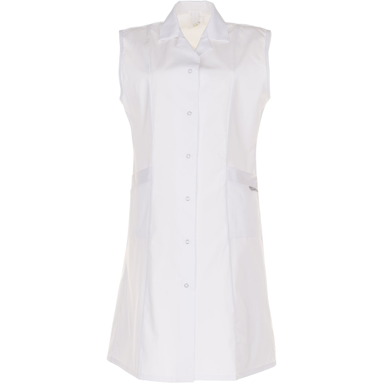 Planam Ladies Coat sleeveless pure white - Model view 1
