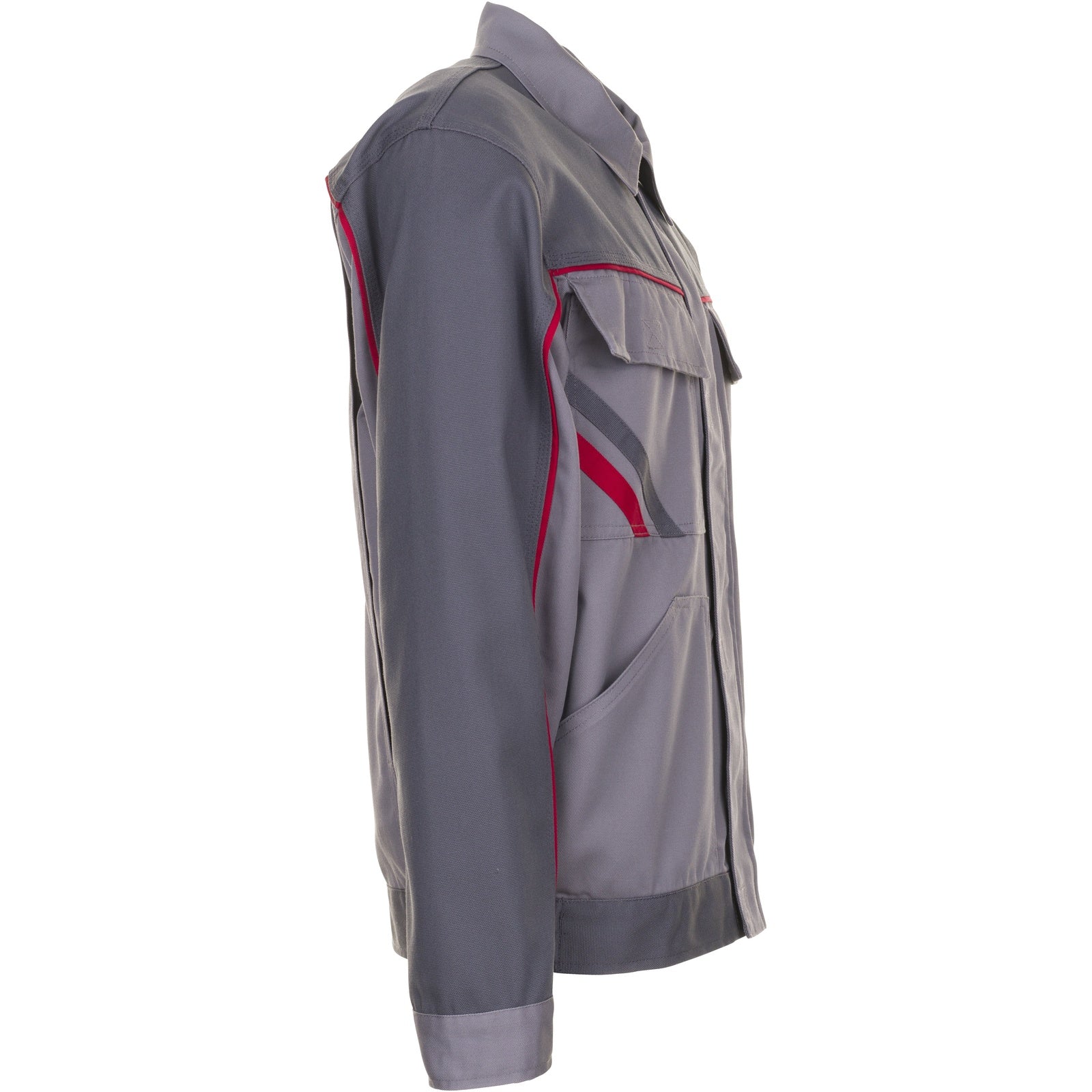 Planam Highline Waisted Jacket zinc/slate/red - Model view 3