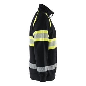 Blaklader BLAKLADER 35531158 Hi Vis Sweater Hi Vis Reflective Half-zip Work Sweatshirt MEN - 100% Cotton - 355311589933_CR