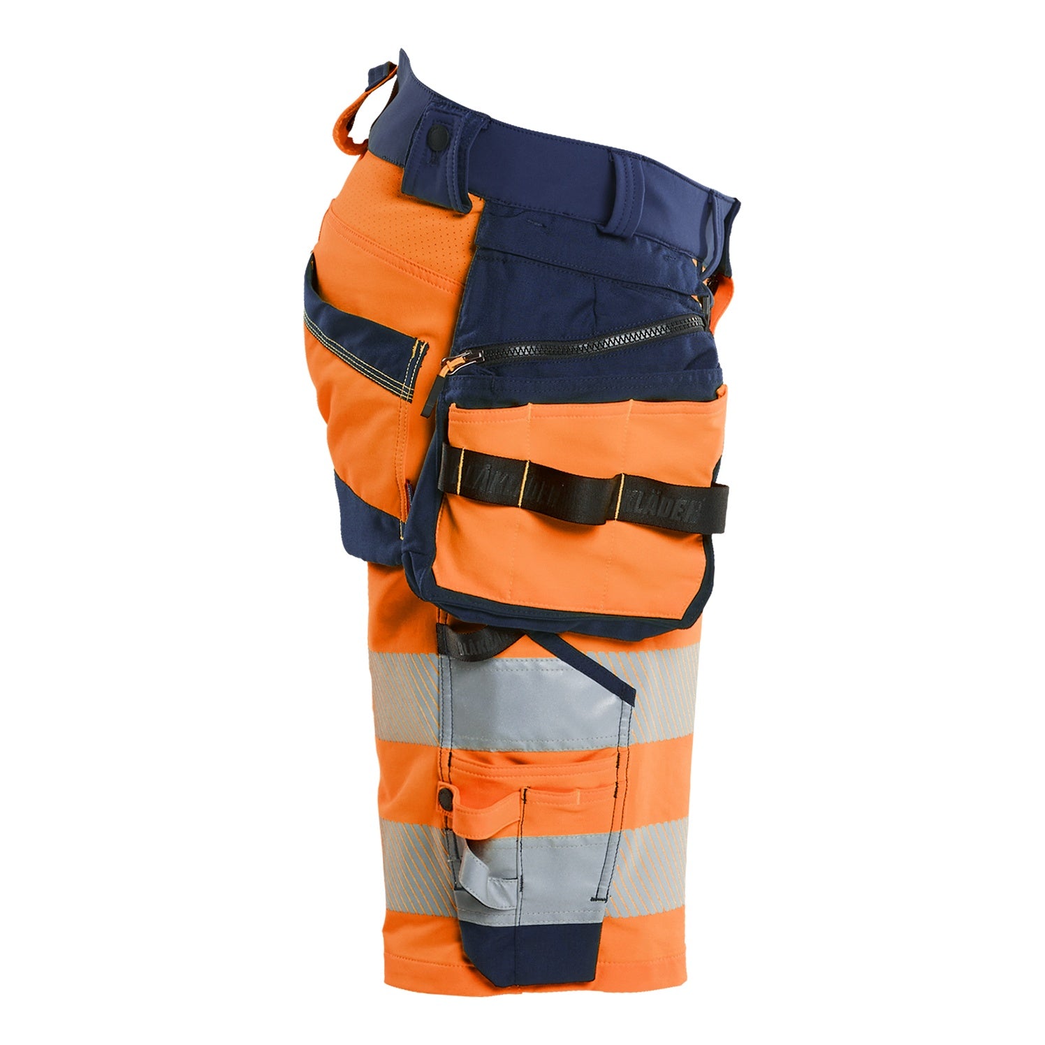 Blaklader BLAKLADER 11201648 Hi Vis shorts 4 way stretch Hi Vis Reflective Work Shorts Men - double weave - 112016485389_CR