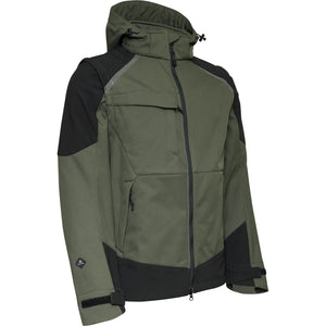 ELKA Rainwear - Working Xtreme Softshell Jacket with detachable sleeves - Olive/Black