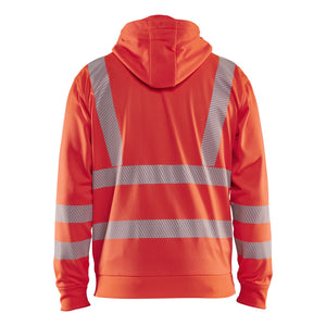 Blaklader BLAKLADER 35652538 Hi Vis Hoodie Full Zip Hi Vis Reflective Hoodie Work Sweatshirt MEN - Breathable - 356525385500_2