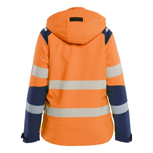 Blaklader BLAKLADER 44012513 Women's Hi vis Lightweight lined Winter Softshell Jacket Hi Vis Reflective Softshell Work Jacket WOMEN - Waterproof - 440125135389_2